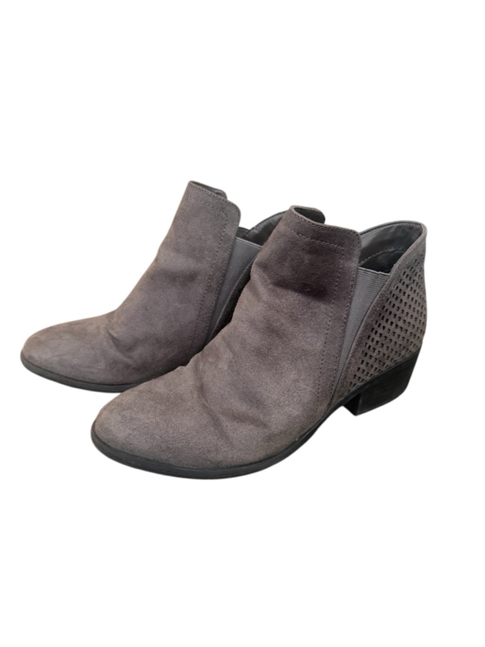 MIA Charcoal Grey Slip-On Suede Ankle Boot - Picture 5 of 8